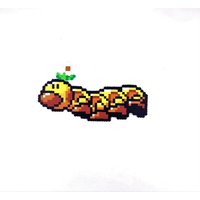 Super Mario Wiggler Bügelperle Pixel-Art von Perlpop