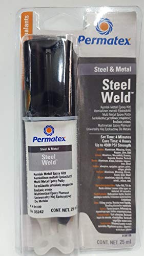 Permatex Steel Weld Epoxy Doppelspritze Epoxidkleber 2x25 ml von Permatex
