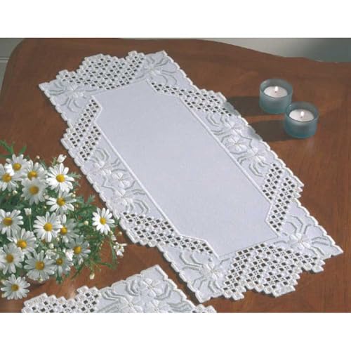 Permin Hardanger Tischläufer Stickpackung Hardanger Zählmuster, Multifarbig Permin Hardanger Tischläufer Stickpackung Hardanger Zählmuster, Multifarbig von ONEKOU