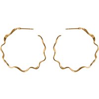 Ohrringe Hellir Hoops Large gold von Pernille Corydon