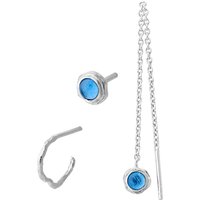 Ohrringe Set Blue Hour silber von Pernille Corydon