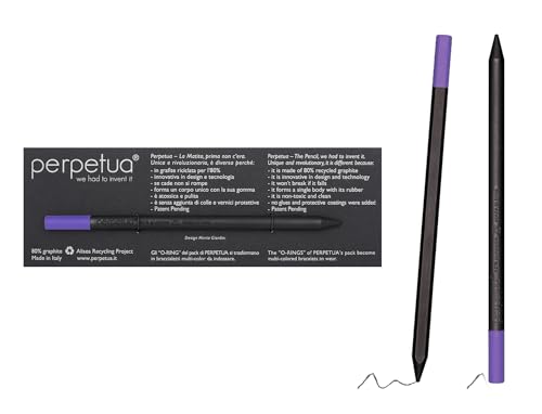 Perpetua Grafit-Stifte, Langlebige & Robuste HB Bleistifte aus Grafit, Nachhaltiger Bleistift HB mit Gummi zum Zeichnen, Schreiben & Skizzen, Ergonomischer Profi Bleistift für Schule & Büro von Perpetua