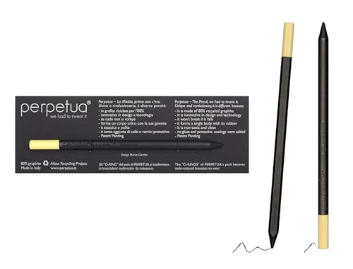 Perpetua Grafit-Stifte, Langlebige & Robuste HB Bleistifte aus Grafit, Nachhaltiger Bleistift HB mit Radiergummi zum Zeichnen, Schreiben & Skizzen, Ergonomischer Profi Bleistift für Schule & Büro von Perpetua