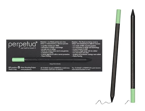 Perpetua Grafit-Stifte, Langlebige & Robuste HB Bleistifte aus Grafit, Nachhaltiger Bleistift HB mit Radiergummi zum Zeichnen, Schreiben & Skizzen, Ergonomischer Profi Bleistift für Schule & Büro von Perpetua