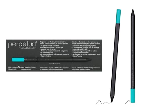 Perpetua Grafit-Stifte, Langlebige & Robuste HB Bleistifte aus Grafit, Nachhaltiger Bleistift HB mit Radiergummi zum Zeichnen, Schreiben & Skizzen, Ergonomischer Profi Bleistift für Schule & Büro von Perpetua
