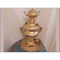 Messing Electric Zanjan Samovar Set von PersianStoreShopp