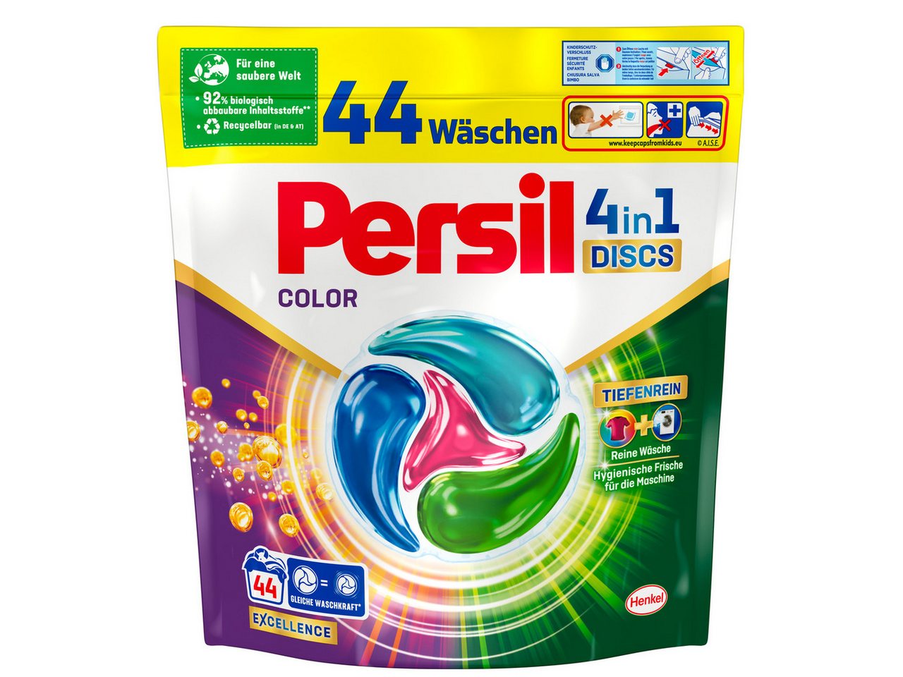 Persil Color 4-in-1 Discs 44 WL Colorwaschmittel (44-St. 748g mit Tiefenrein Technologie) von Persil