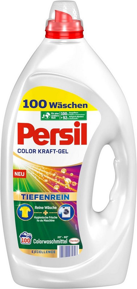 Persil Kraft-Gel 100 WL Colorwaschmittel (1-St. mit Tiefenrein Technologie) von Persil