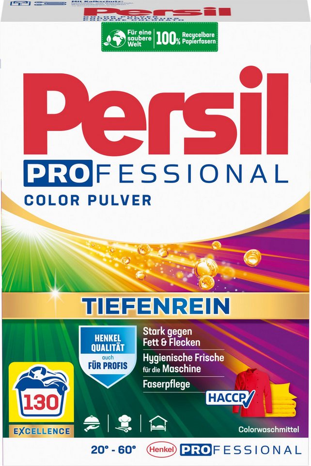 Persil Professional Pulver Vollwaschmittel (XXL-Pack, [1-St. 7,8kg 130 WL Color) von Persil