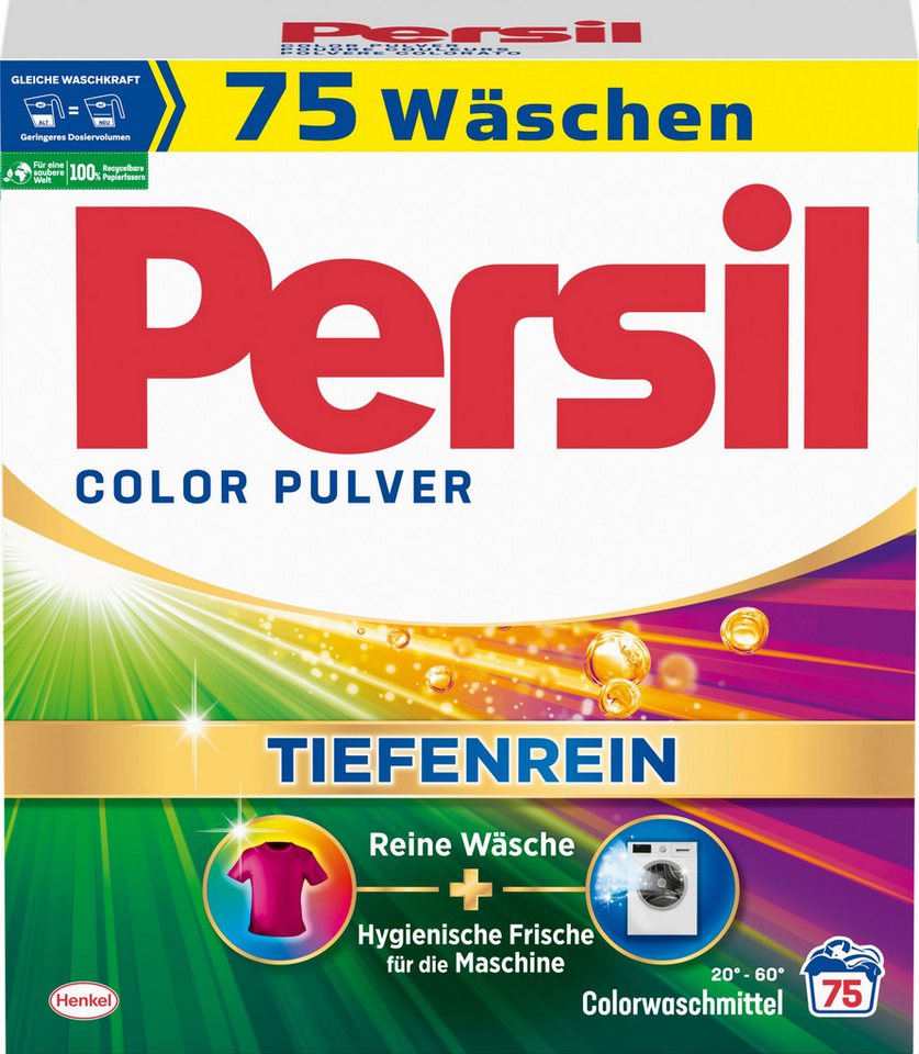 Persil Pulver 75 WL 4,5kg Colorwaschmittel (1-St. Tiefenrein Technologie) von Persil