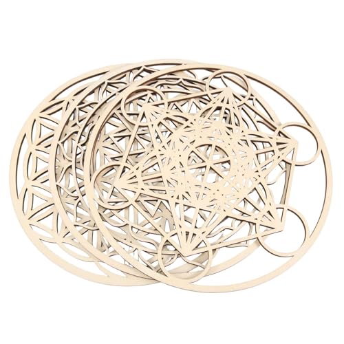 Persistence 3-teiliges Wandkunst-Set mit heiligem Geomtry aus , heilige Geometrie, Kunst, Skulptur, Wanddekoration für Heimdekoration von Persistence