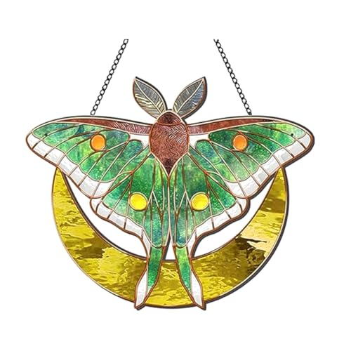 Persistence Acryl-Fensteranhänger, spanischer Mondanhänger, gebeizter Schmetterling, Wanddekoration für Schmetterlingsliebhaber, Einweihungsgeschenk, L A von Persistence