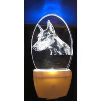 Dobermann Pinscher Nachtlicht Auf Klarem Acryl, Entworfen Von Deborah Houser. Detaillierte Radierung 3 Lichtfarbwahlen Personalisiert Frei Dobermann Pinscher Nachtlicht Auf Klarem Acryl, Entworfen Von Deborah Houser. Detaillierte Radierung 3 Lichtfarbwahlen Personalisiert Frei von PersonalEtchings