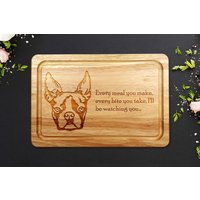 Boston Terrier Schneidebrett Aus Holz von PersonalisedStore