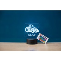 Personalisierte Kindertraktor Led-Nachtlicht Komplett Mit Fernbedienung von PersonalisedStore