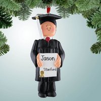 Graduiert Männchen Mit Schleife Auf Diplom von PersonalizedFree