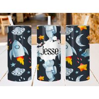 Personalisierte Astronaut Tasse, Valentinstag Geschenk Für Ihn, Geburtstagsgeschenk Kleine Jungen, Neffen Geschenke, Personalisierte Wasserflaschen von PersonalizedbyDawn
