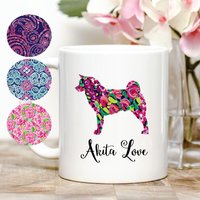 Akita Hund Kaffeebecher von Personalizeitpaws