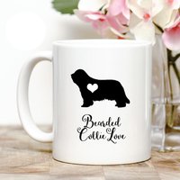 Bearded Collie Liebe Kaffeebecher von Personalizeitpaws