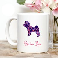 Bichon Frise Liebe Kaffeebecher von Personalizeitpaws