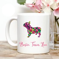 Boston Terrier Lieben Kaffee Tasse von Personalizeitpaws