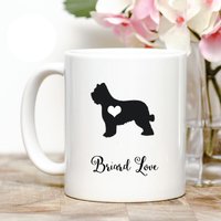 Briard Liebe Kaffeebecher von Personalizeitpaws