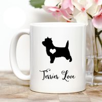 Cairn Terrier Lieben Kaffee Tasse von Personalizeitpaws