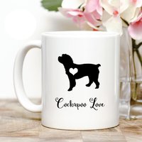 Cockapoo Liebe Kaffeebecher von Personalizeitpaws