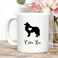 Collie Liebe Kaffeebecher von Personalizeitpaws