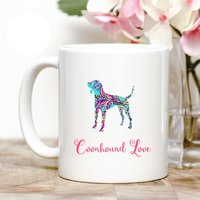 Coonhound Kaffeebecher von Personalizeitpaws