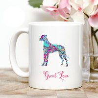 Deutsche Dogge Große Liebe Kaffeetasse von Personalizeitpaws