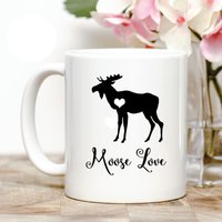 Elch Liebe Kaffeebecher von Personalizeitpaws