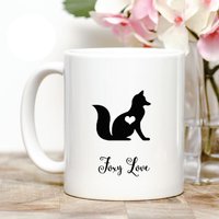 Foxy Liebe Kaffeebecher von Personalizeitpaws