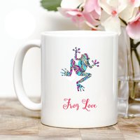Frosch Liebe Kaffeebecher von Personalizeitpaws