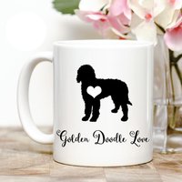 Golden Doodle Liebe Kaffeetasse von Personalizeitpaws