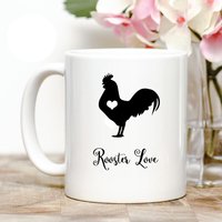 Hahn Liebe Kaffeetasse von Personalizeitpaws