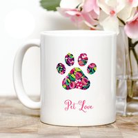 Haustier Liebe Kaffeebecher von Personalizeitpaws