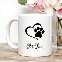 Haustier Liebe Kaffeebecher von Personalizeitpaws