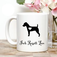 Jack Russell Terrier Lieben Kaffeetasse von Personalizeitpaws