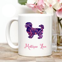 Maltipoo Liebe Kaffeetasse von Personalizeitpaws