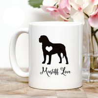 Mastiff Liebe Kaffeetasse von Personalizeitpaws