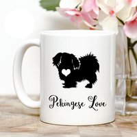 Pekinese Liebe Kaffeetasse von Personalizeitpaws