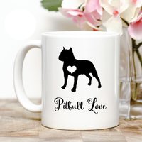 Pitbull Liebe Kaffeetasse von Personalizeitpaws