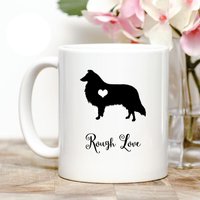 Rough Collie Liebe Kaffeetasse von Personalizeitpaws