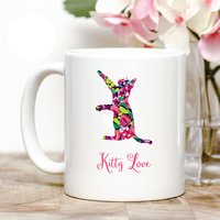 Verspielte Katze Kitty Liebe Kaffeebecher von Personalizeitpaws