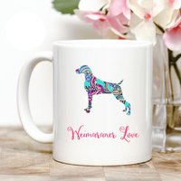 Weimaraner Lieben Kaffee Tasse von Personalizeitpaws