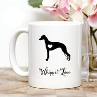Whippet Liebe Kaffeebecher von Personalizeitpaws