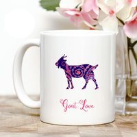 Ziegenliebe Kaffeetasse von Personalizeitpaws