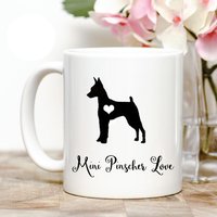 Zwergpinscher Liebe Kaffeetasse von Personalizeitpaws