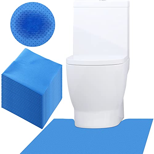 25 Stück Einweg-Toiletten-Toiletten-Matte, geruchshemmend, Töpfchentraining, Bodenmatte, rutschfest, U-förmige Konturen, Inkontinenz-Pads, Badezimmer, Boden (saugfähiger Stoff) von Peryiter